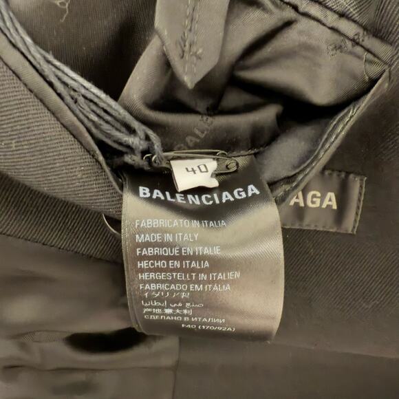 $3,450 Value NWT Balenciaga Round Shoulder Waisted Wool Jacket | FR 40 - Picture 11 of 16